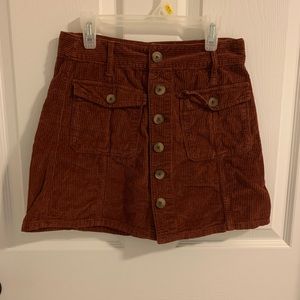 Corduroy Mini Skirt